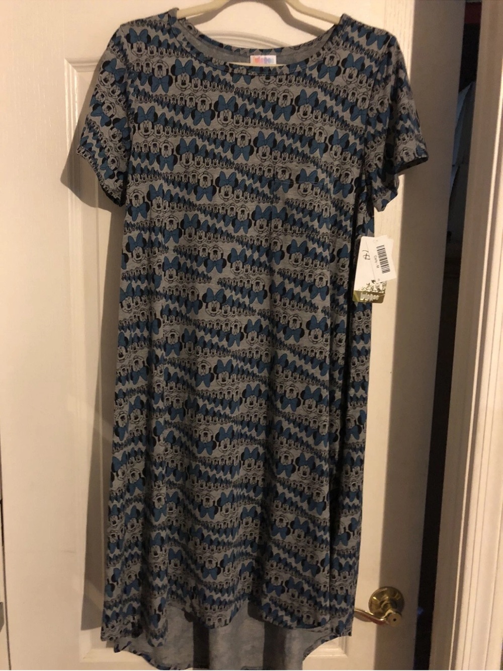 LuLaRoe Disney Carl Dress Minnie Mouse Print Size medium new